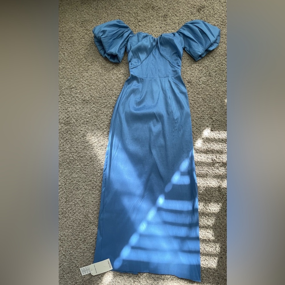 Elegant Blue Maxi Dress